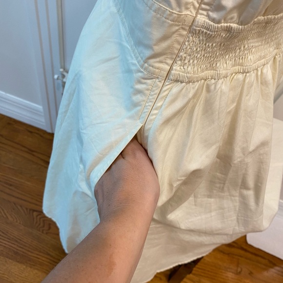 EShakti Cream dress with side zipper & pockets - Picture 7 of 11